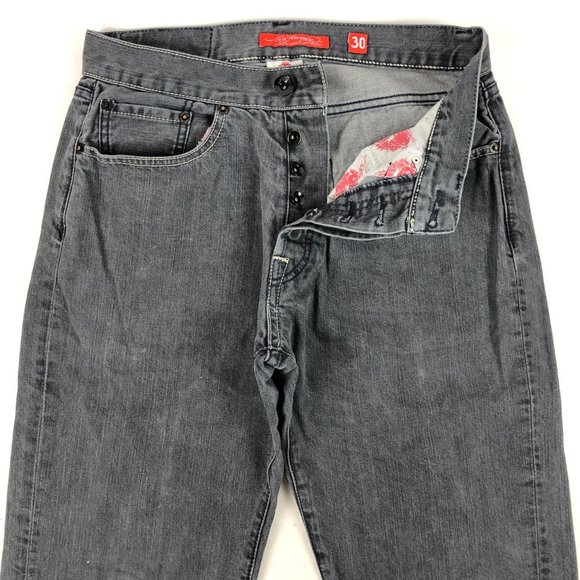 Ed Hardy Embroidered Tiger Pockets Denim Jeans - Picture 5 of 10